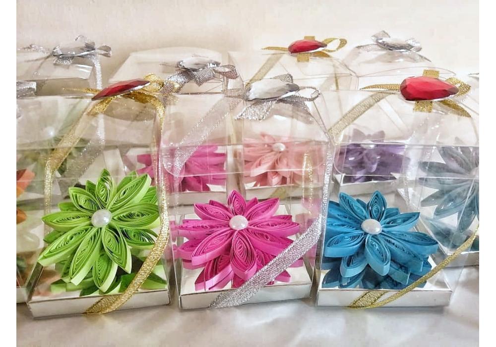 Box of Quilling Flower | Gift for Anniversary | Wedding | Festival | Party